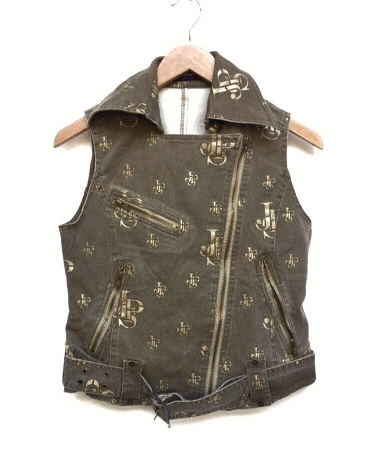 Vintage 🔥John Player Special JPSJ Multy Zipper Pocket Vests Size XS / US 0-2 / IT 36-38 - 1 Thumbnail