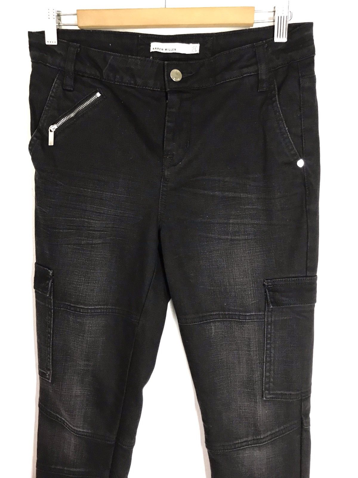Seditionaries Karen Millen Sided Pocket Zip Leg Skinny Denim Size US 30 / EU 46 - 1 Thumbnail