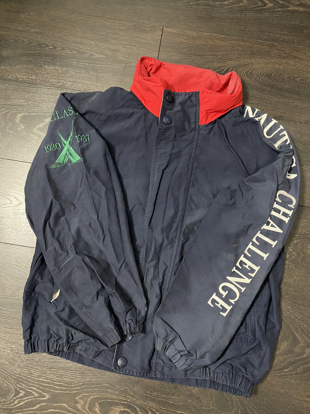 Nautica Vintage 1990s Nautica challenge Full zip Lightweight Jacket Size US M / EU 48-50 / 2 - 1 Thumbnail