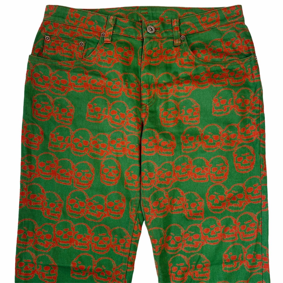 Hysteric Glamour Archive 1999 Hysteric Glamour - Skull Pile Pants Size US 29 - 3 Thumbnail