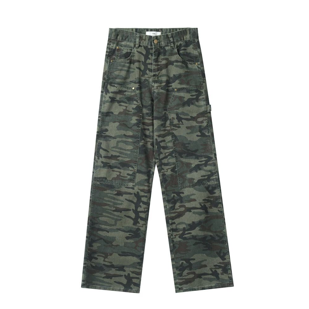 Designer × Japanese Brand × Vintage camo pattern baggy carpenter pants Size US 28 / EU 44 - 5 Thumbnail
