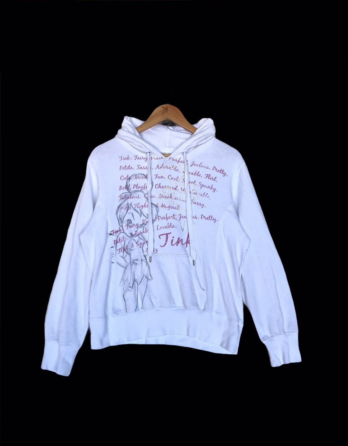Cartoon Network × Disney Peter Pan Movie Tinker Bell Hooded Pullover Size XL / US 12-14 / IT 48-50 - 1 Thumbnail