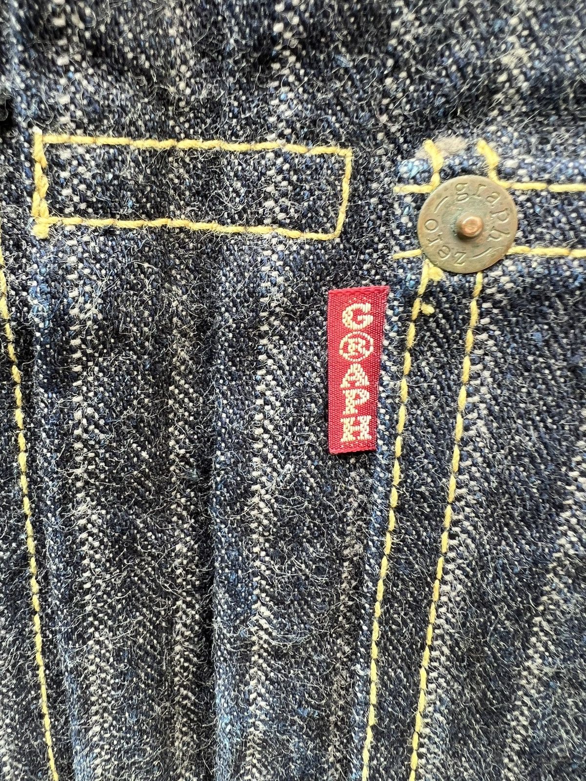 Freewheelers Graph Zero Japan Lot GF307 Stripes Twill Type 1 Denim Jacket Size US S / EU 44-46 / 1 - 4 Thumbnail