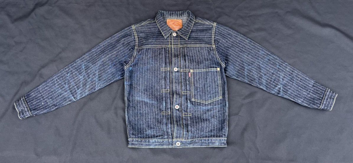 Freewheelers Graph Zero Japan Lot GF307 Stripes Twill Type 1 Denim Jacket Size US S / EU 44-46 / 1 - 21 Thumbnail