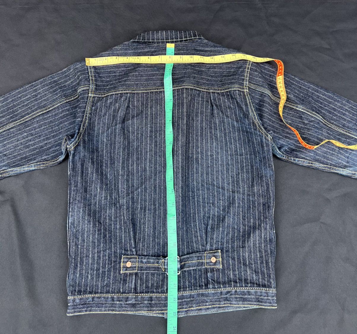 Freewheelers Graph Zero Japan Lot GF307 Stripes Twill Type 1 Denim Jacket Size US S / EU 44-46 / 1 - 25 Thumbnail