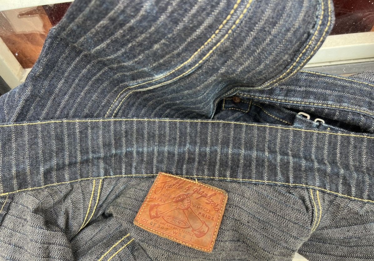 Freewheelers Graph Zero Japan Lot GF307 Stripes Twill Type 1 Denim Jacket Size US S / EU 44-46 / 1 - 18 Thumbnail