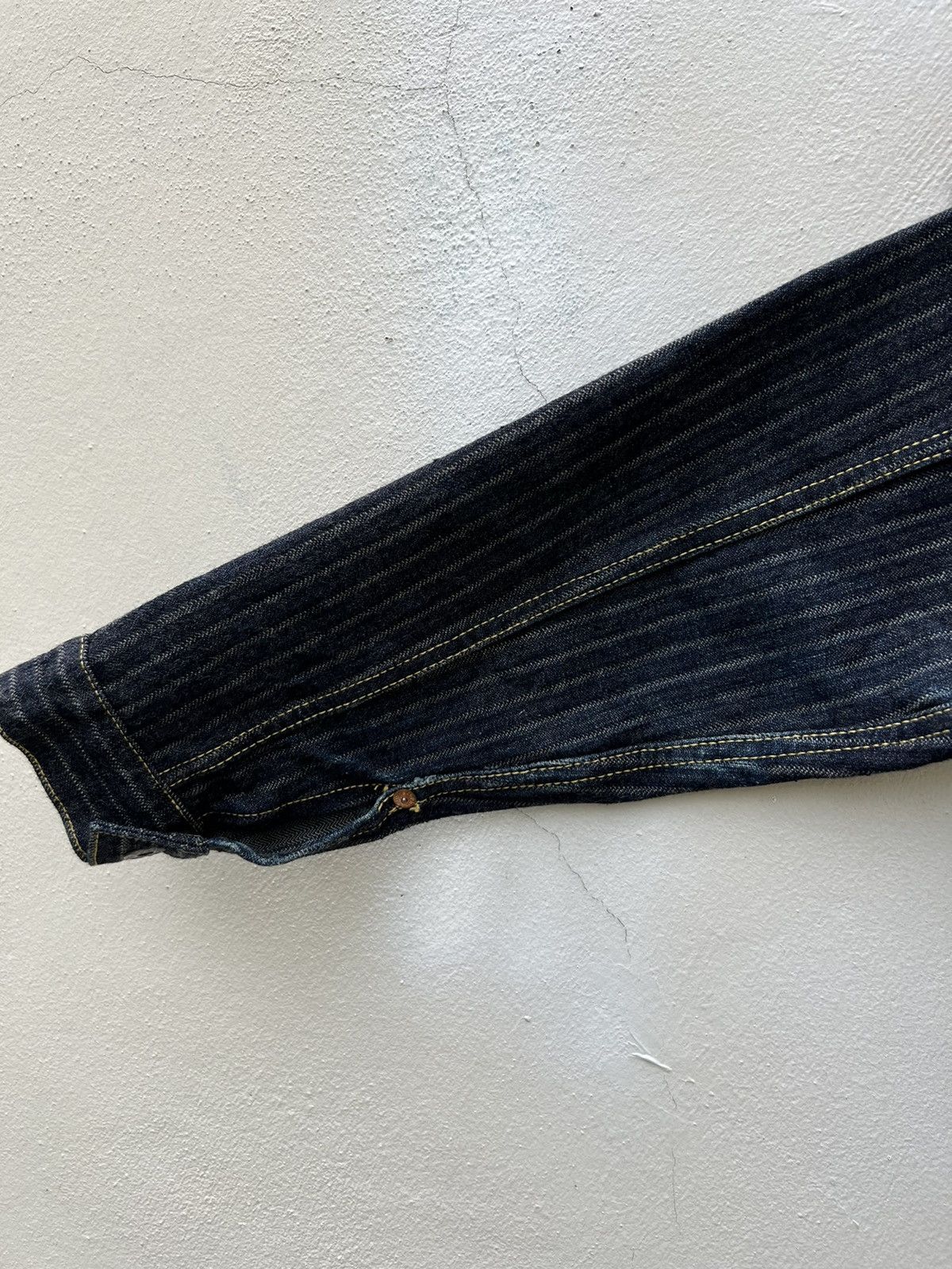 Freewheelers Graph Zero Japan Lot GF307 Stripes Twill Type 1 Denim Jacket Size US S / EU 44-46 / 1 - 15 Thumbnail