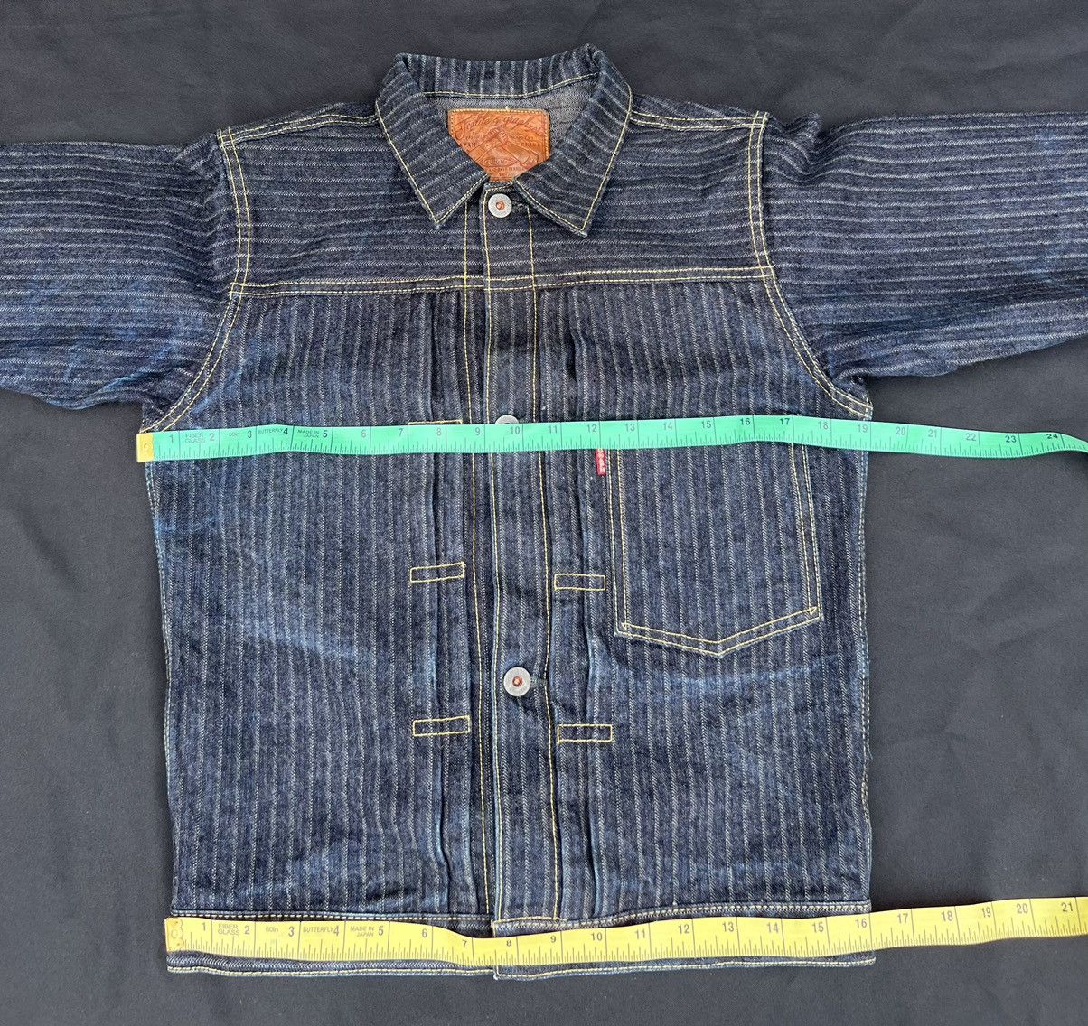 Freewheelers Graph Zero Japan Lot GF307 Stripes Twill Type 1 Denim Jacket Size US S / EU 44-46 / 1 - 22 Thumbnail