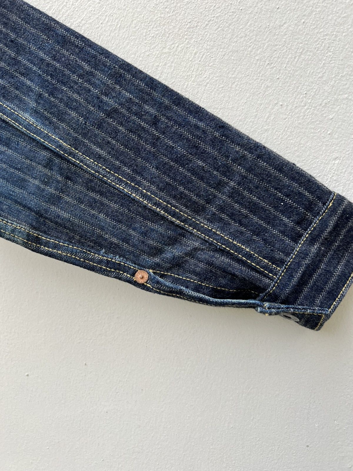 Freewheelers Graph Zero Japan Lot GF307 Stripes Twill Type 1 Denim Jacket Size US S / EU 44-46 / 1 - 13 Thumbnail