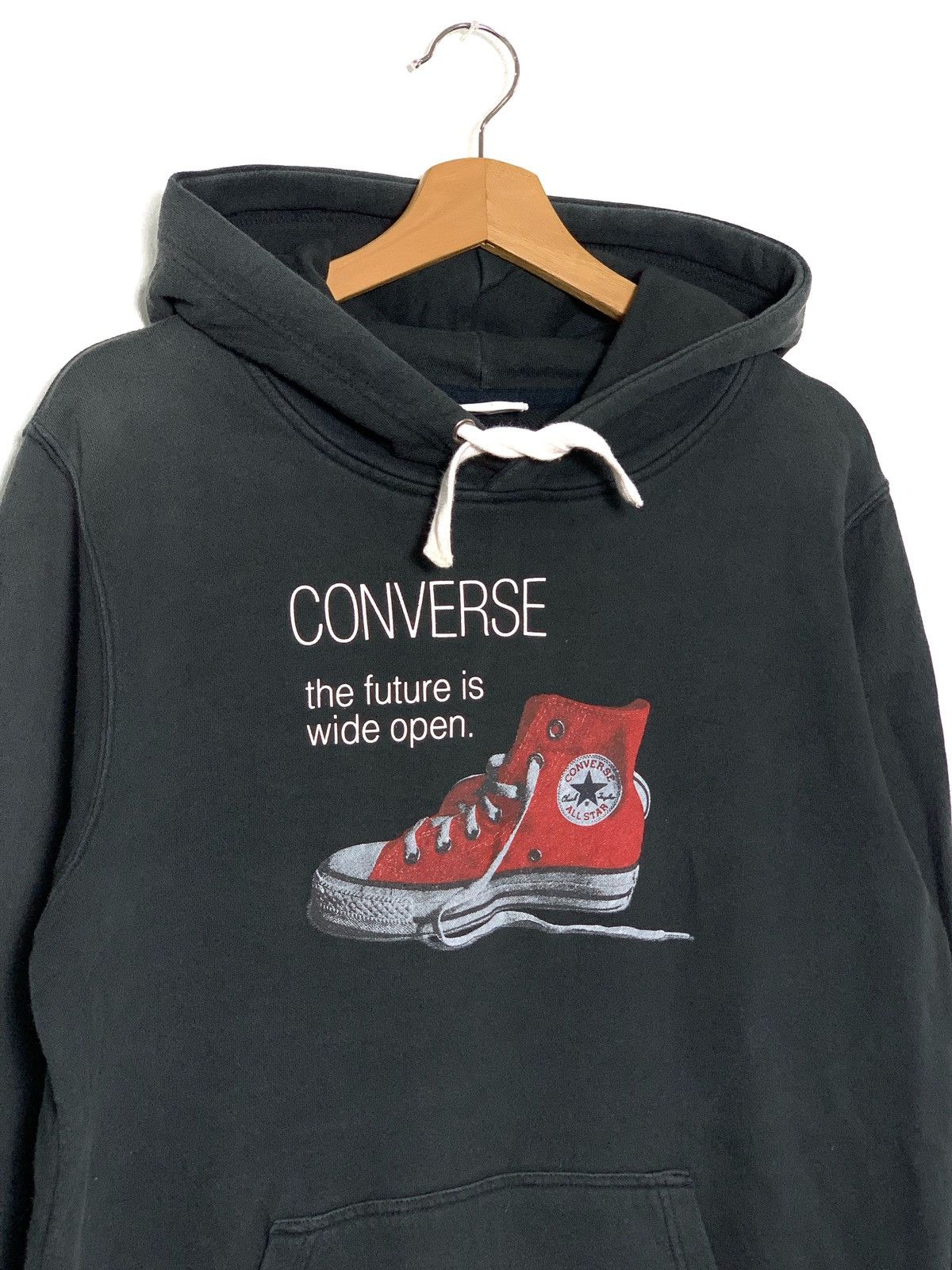 Converse Vintage Converse Sneakers Printed Sunfaded Pullover Hoodie Size US L / EU 52-54 / 3 - 3 Thumbnail