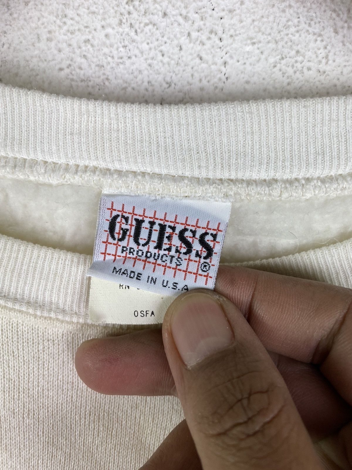 Guess × Vintage 🔥SALE🔥VINTAGE 80s GUESS EMBROIDERY LOGOS MADE IN USA Size US L / EU 52-54 / 3 - 6 Thumbnail