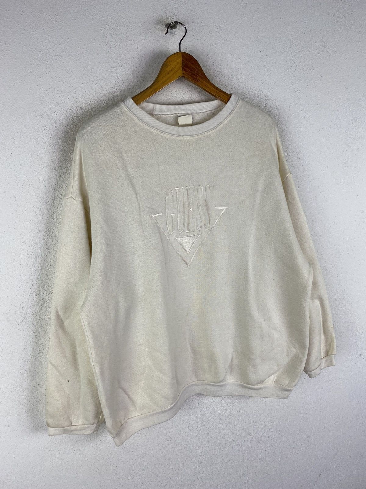 Guess × Vintage 🔥SALE🔥VINTAGE 80s GUESS EMBROIDERY LOGOS MADE IN USA Size US L / EU 52-54 / 3 - 3 Thumbnail
