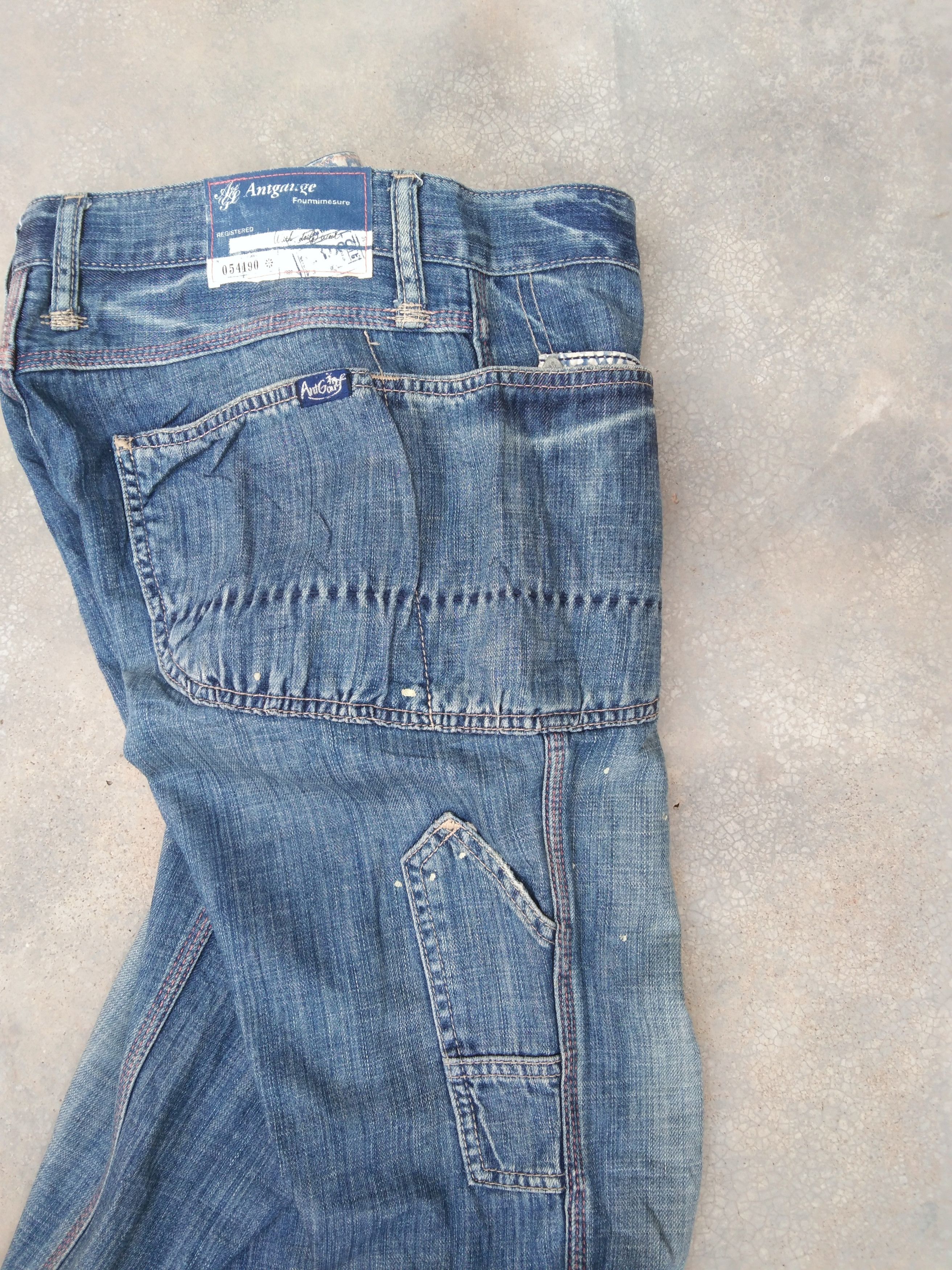 Japanese Brand Vintage Antgauge Punk Carpenter Jeans Style 31x30.5 Size US 31 - 6 Thumbnail