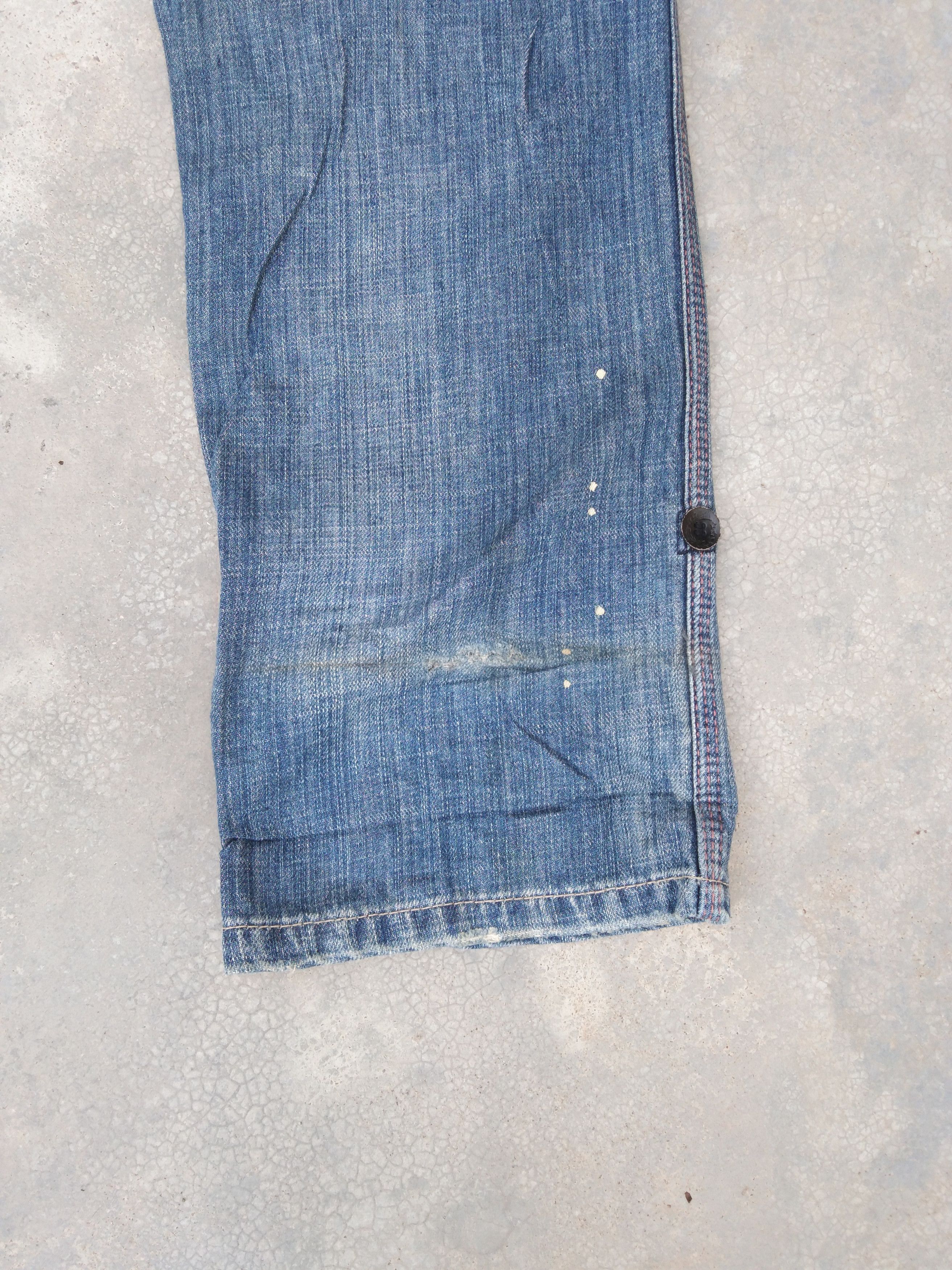 Japanese Brand Vintage Antgauge Punk Carpenter Jeans Style 31x30.5 Size US 31 - 4 Thumbnail