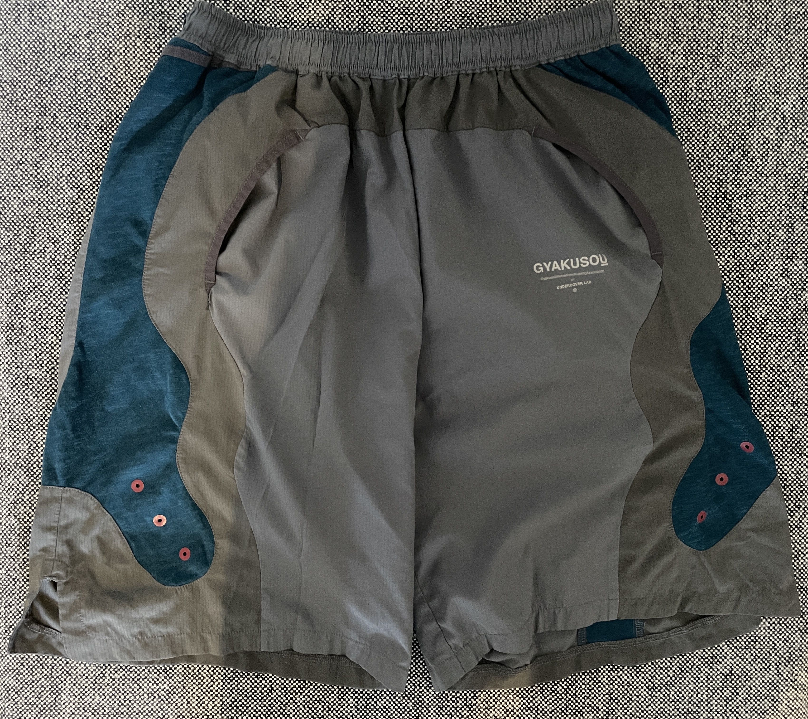 image of Gyakusou Nike Undercover Running Shorts Fw12 Grey Turquoise in Blue, Men's (Size 32)