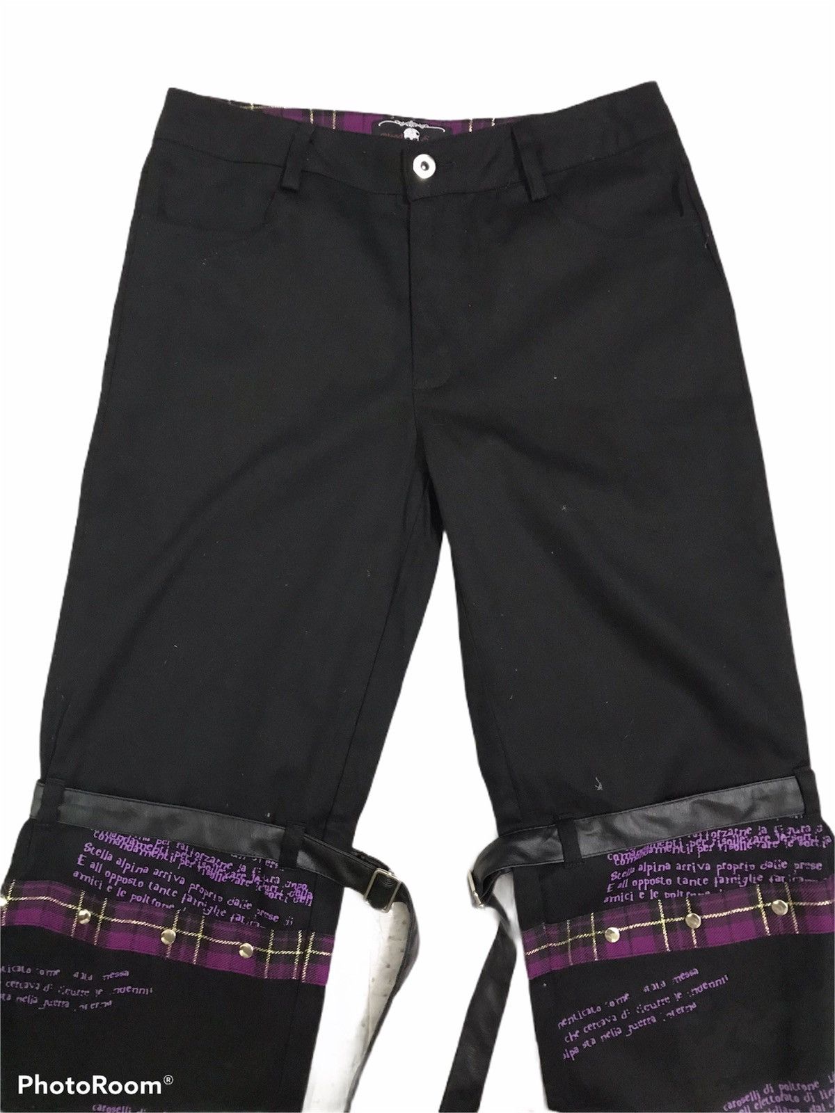 Malcolm McLaren × Seditionaries Japanese Blood Storm Club Body Line Bondage Strap Trouser Size US 30 / EU 46 - 4 Thumbnail