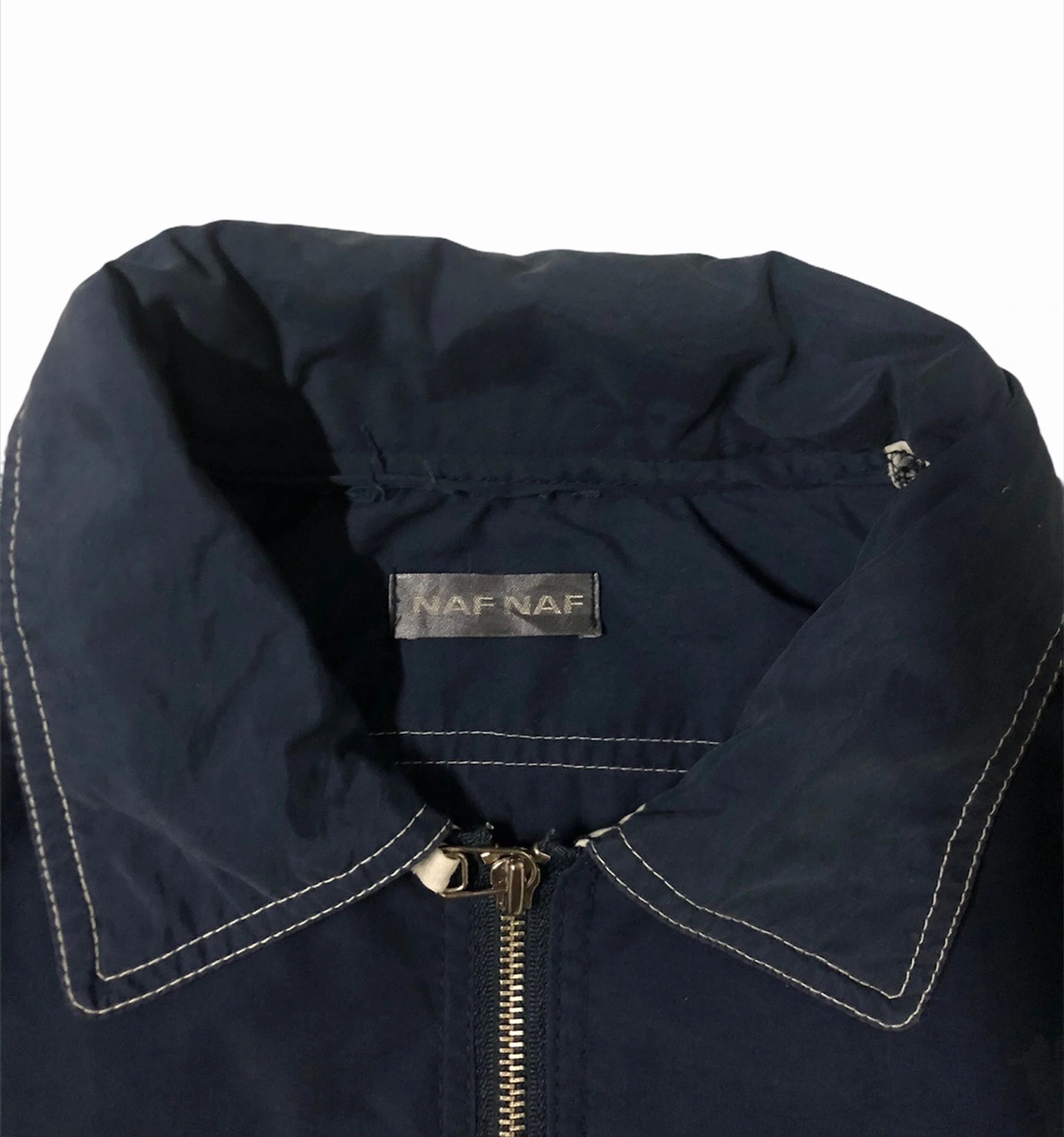 Japanese Brand Naf Naf Zipper Light Jacket Size US XL / EU 56 / 4 - 6 Thumbnail