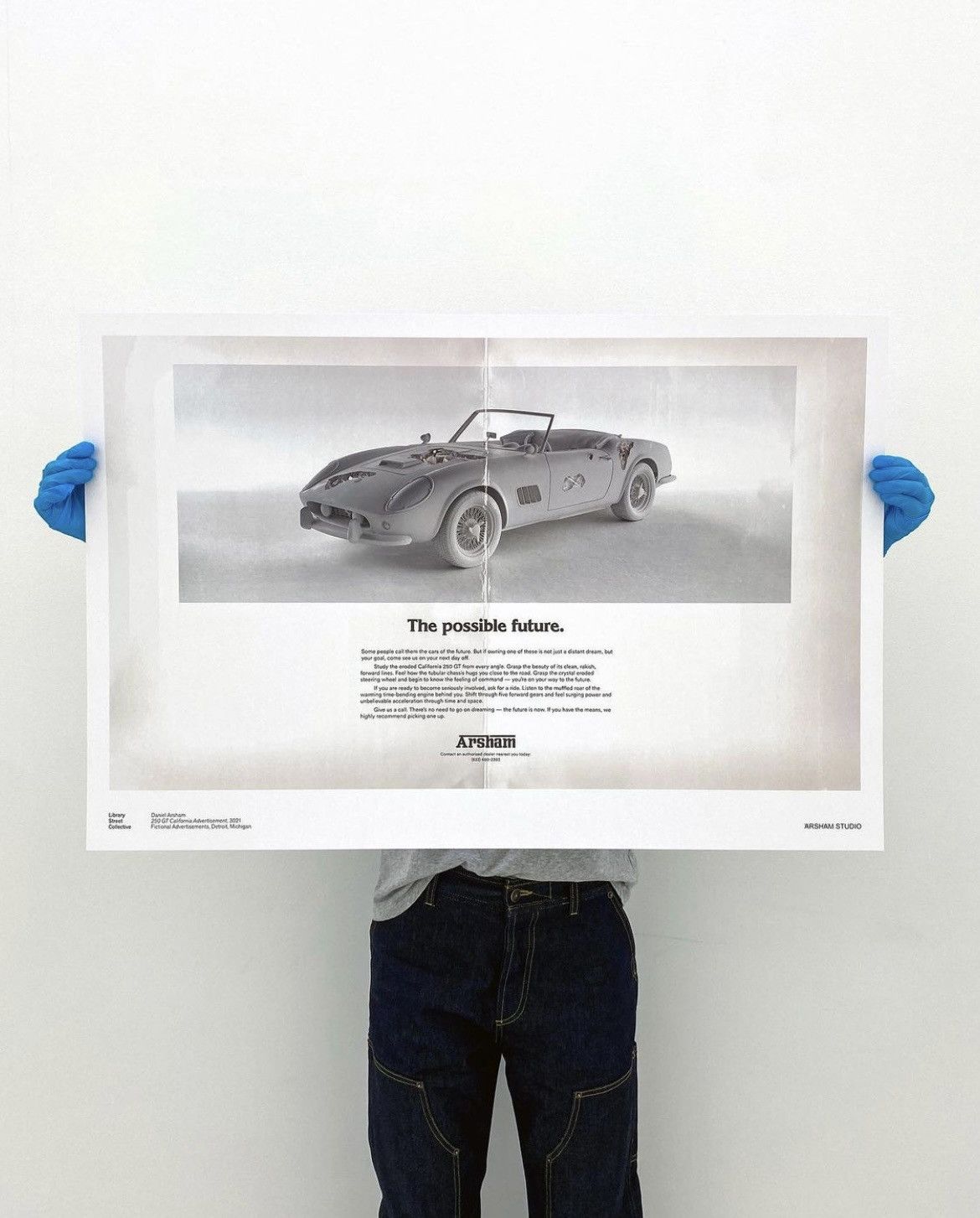 image of Daniel Arsham 250 Gt Advertisement Poster, Men's