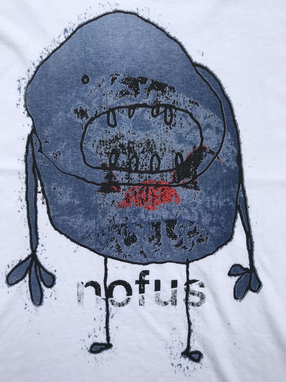 Beams Plus vintage bigprint y2k beams x nofus stop the robot Size US L / EU 52-54 / 3 - 3 Thumbnail