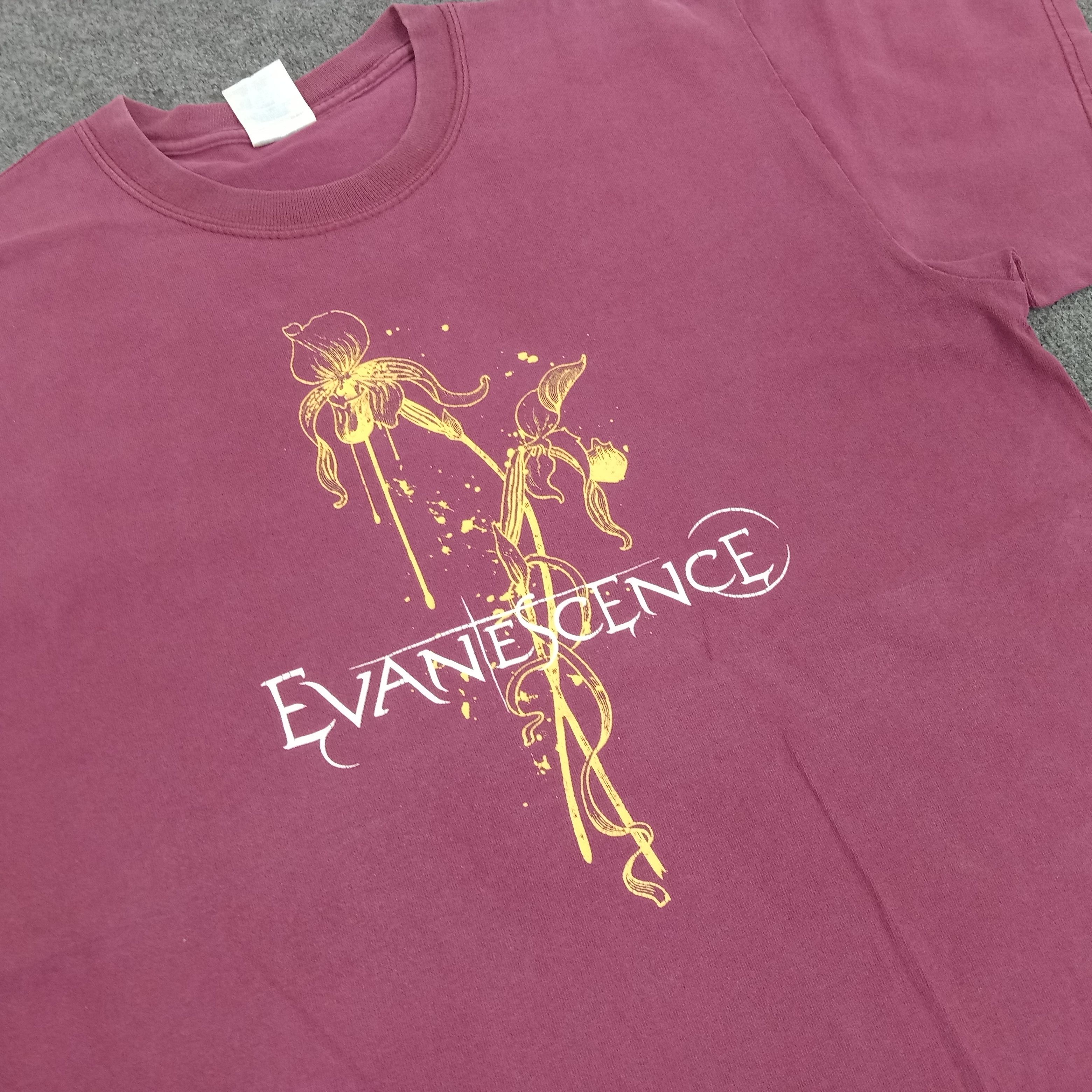 Band Tees × Vintage Evanescence American Rock Band Tshirt Size US M / EU 48-50 / 2 - 2 Thumbnail