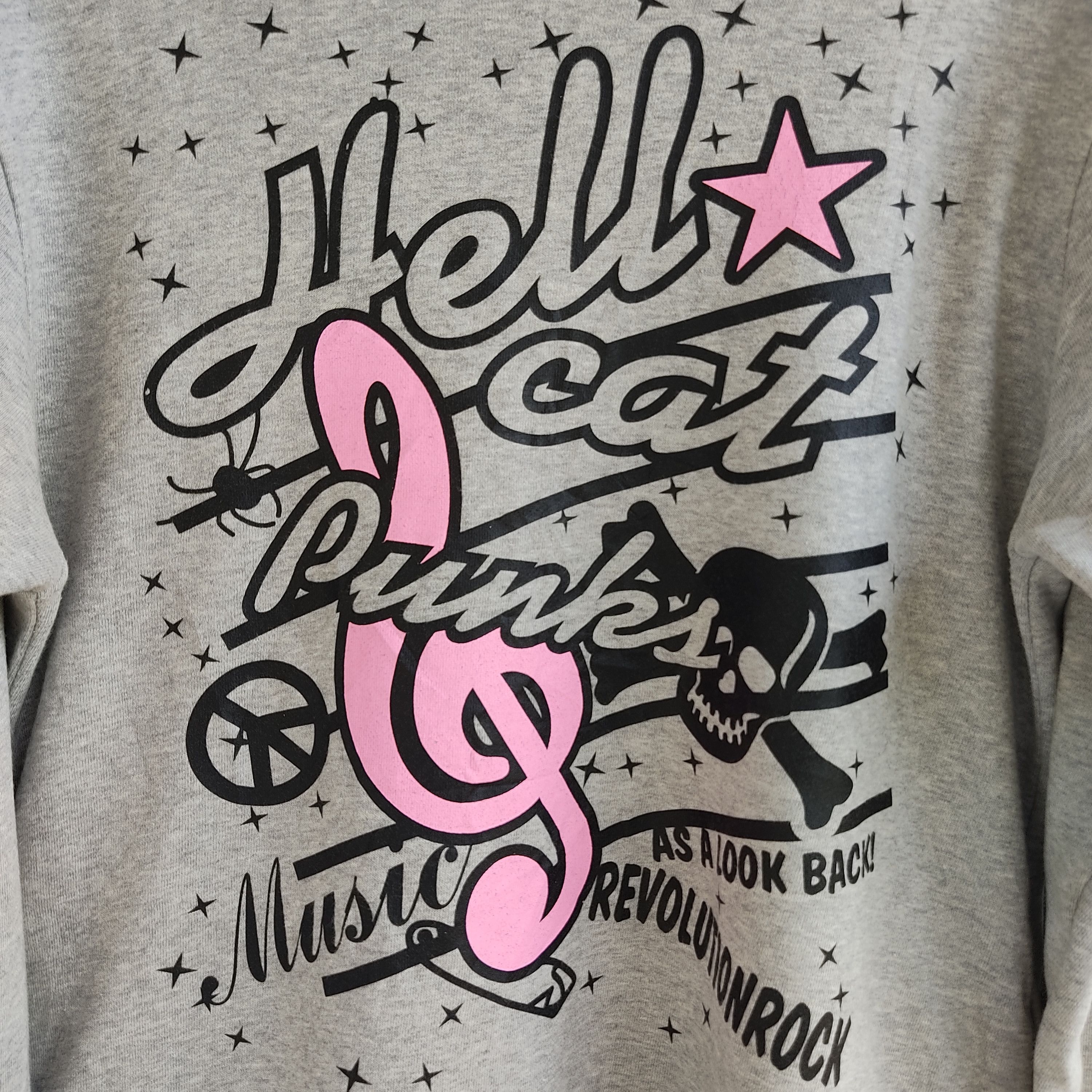 Japanese Brand Hellcatpunks Skull Music Big Logo Gray Hoodie Size US M / EU 48-50 / 2 - 9 Thumbnail