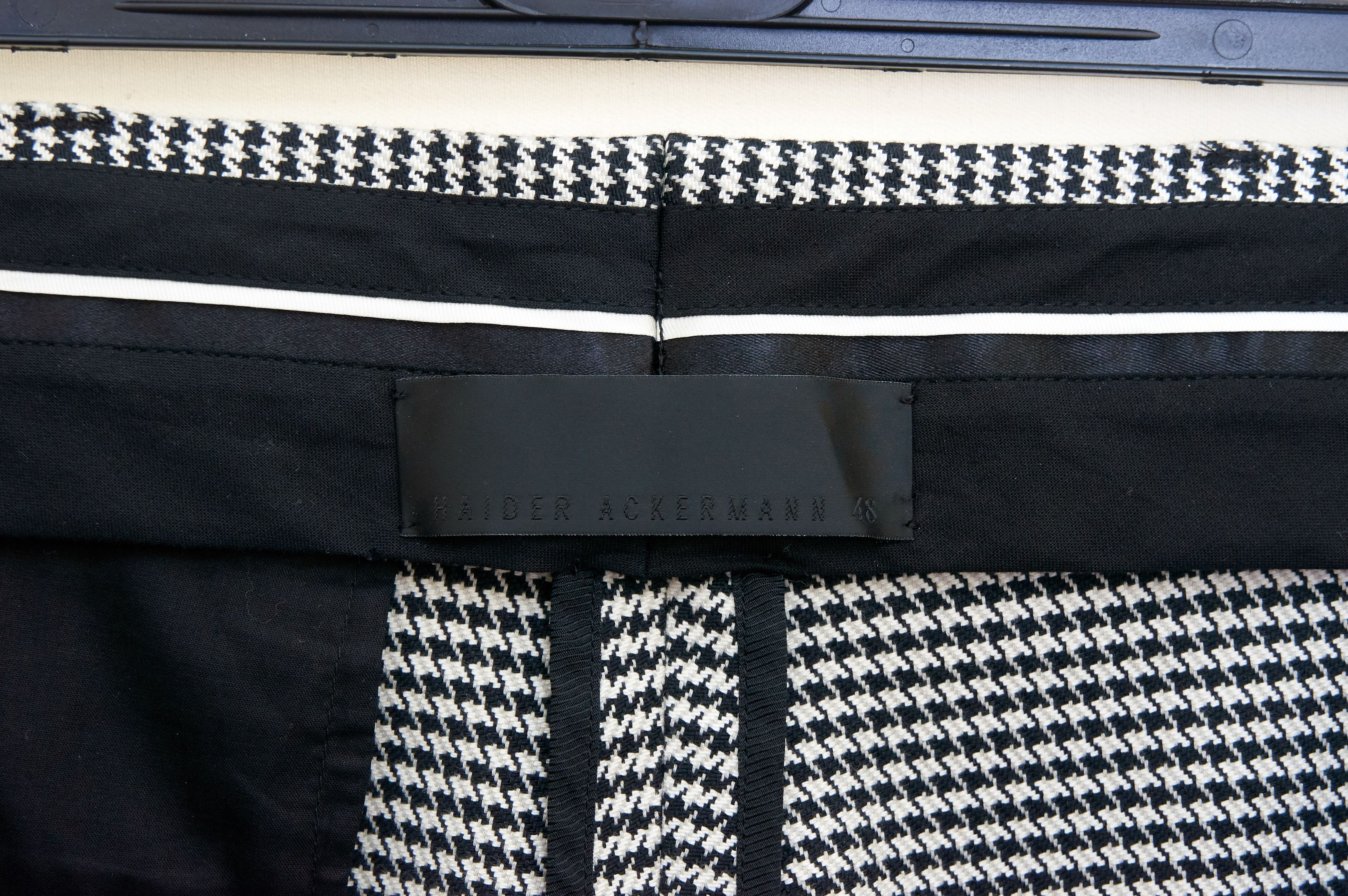 Haider Ackermann AW17 houndstooth wool trousers Size US 32 / EU 48 - 3 Thumbnail