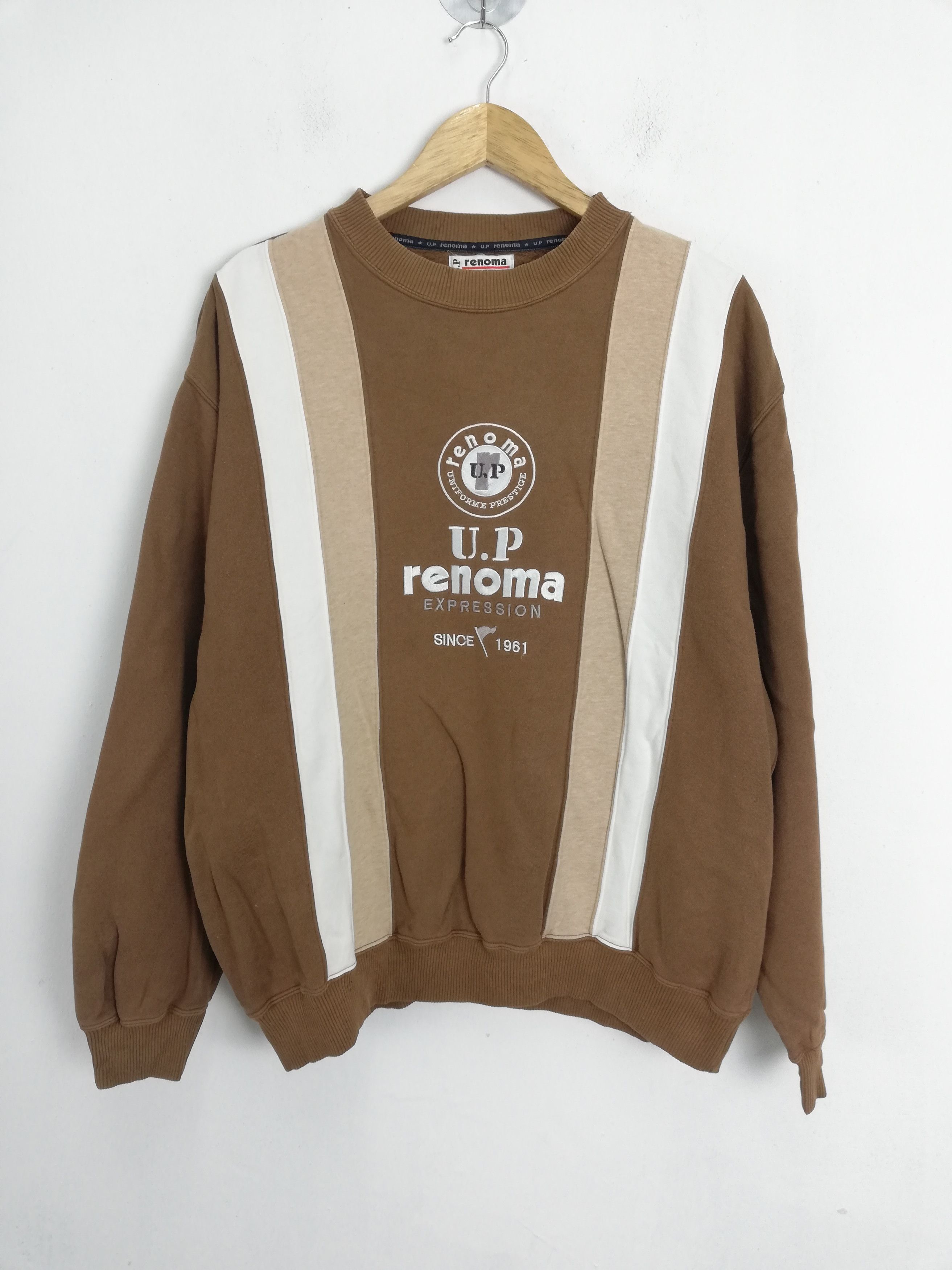 Designer × Renoma 💥 Vintage U.P RENOMA Sweatshirts #0634 DP💥 Size US XL / EU 56 / 4 - 1 Thumbnail