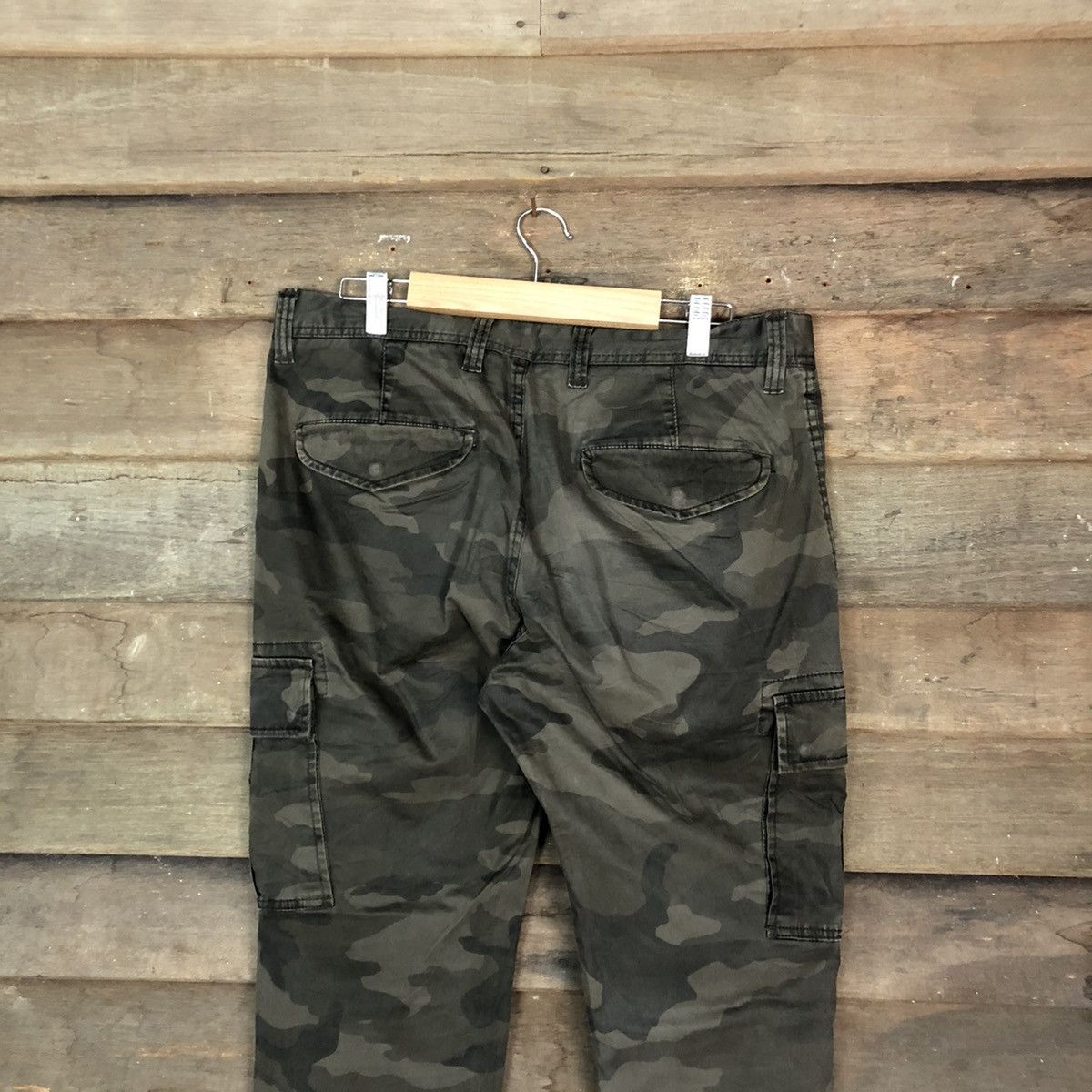 Japanese Brand Uniqlo Green Military Cargo Multipocket Pants #6741 Size US 33 - 9 Thumbnail