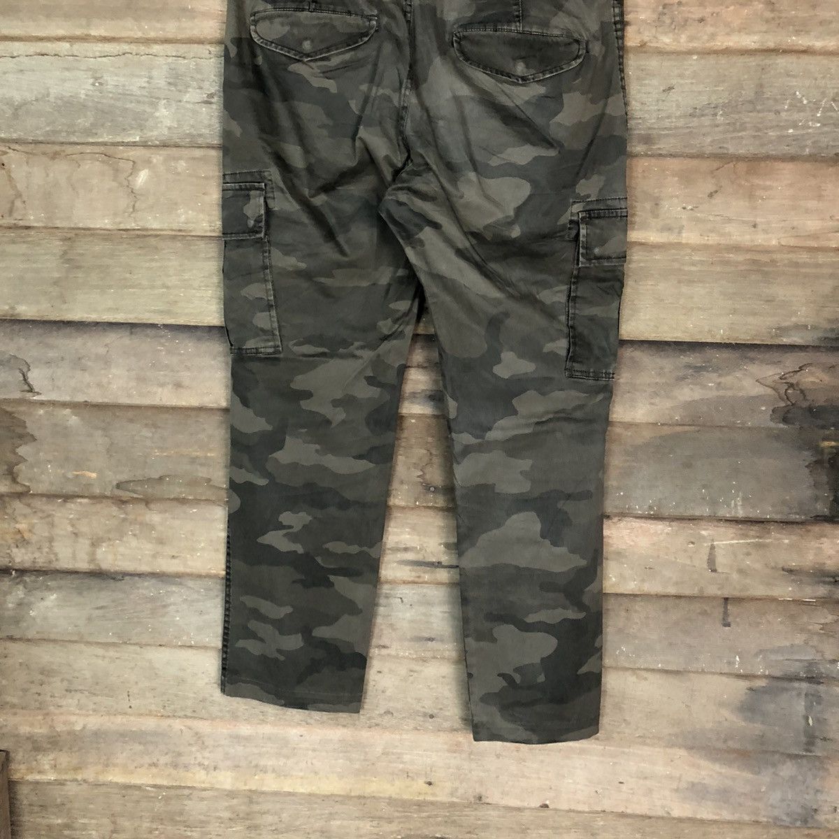 Japanese Brand Uniqlo Green Military Cargo Multipocket Pants #6741 Size US 33 - 10 Thumbnail