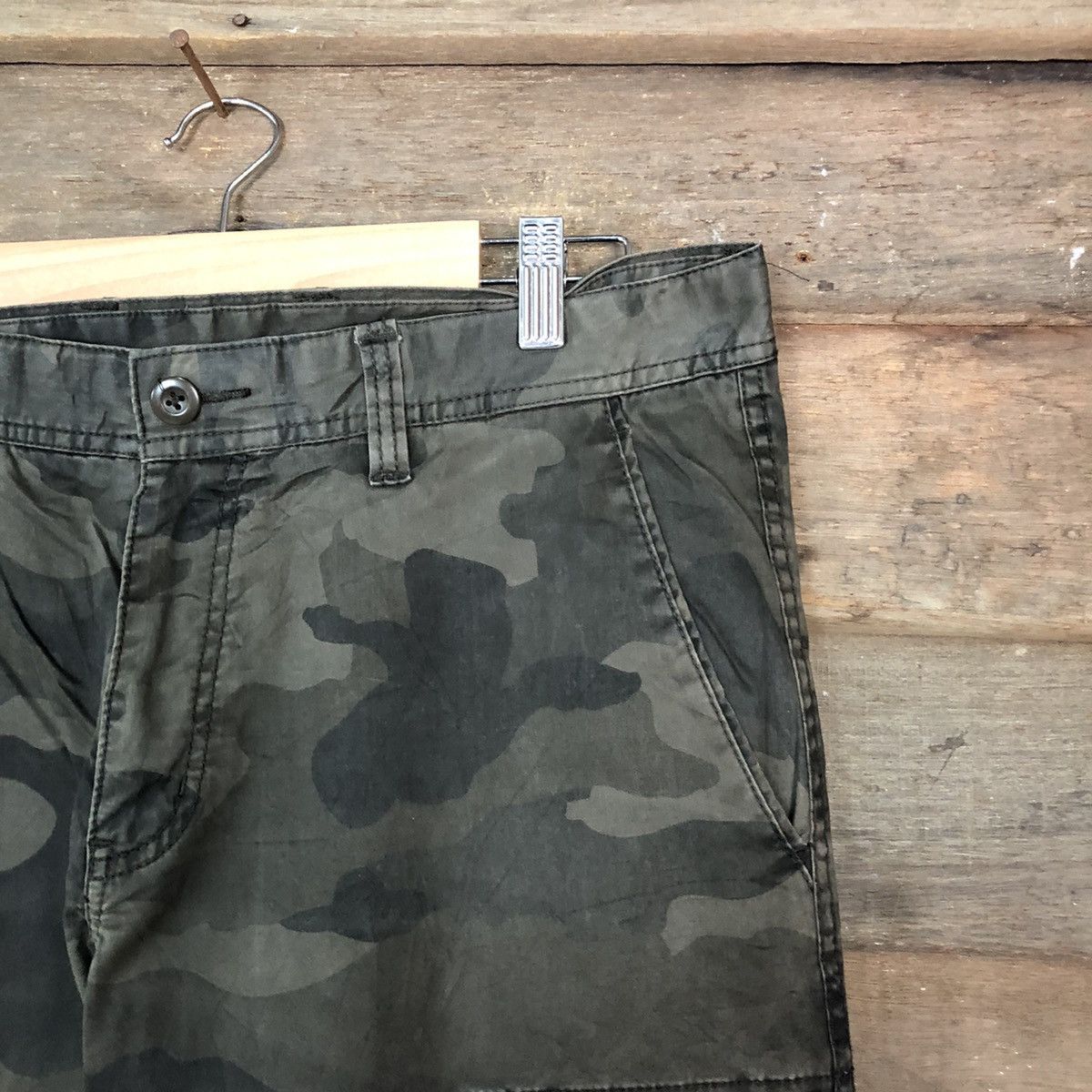 Japanese Brand Uniqlo Green Military Cargo Multipocket Pants #6741 Size US 33 - 7 Thumbnail