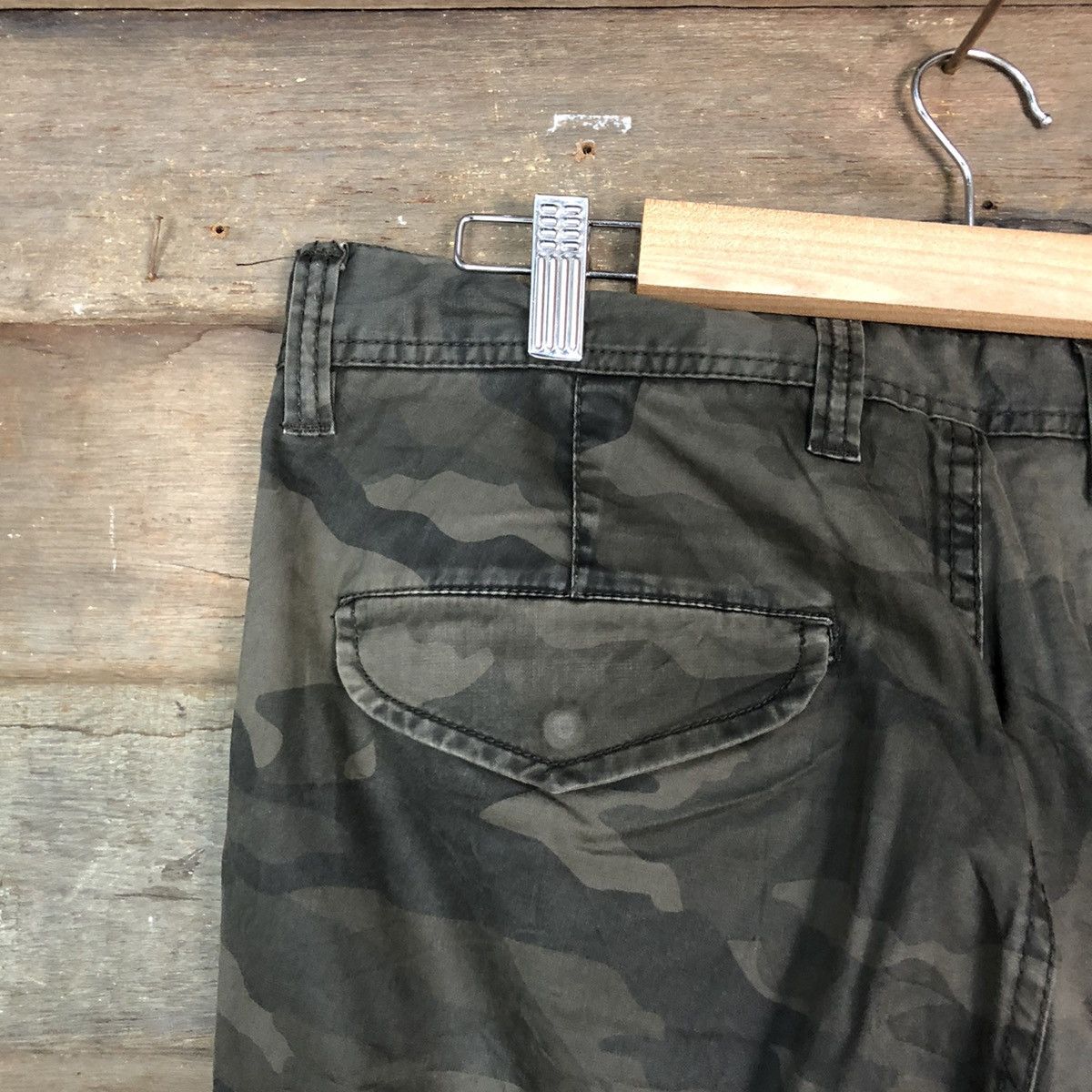Japanese Brand Uniqlo Green Military Cargo Multipocket Pants #6741 Size US 33 - 11 Thumbnail