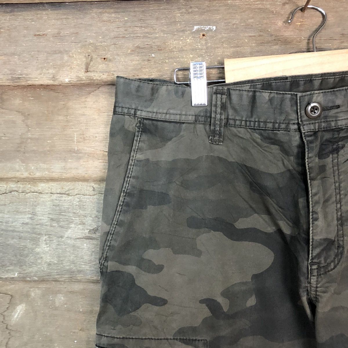 Japanese Brand Uniqlo Green Military Cargo Multipocket Pants #6741 Size US 33 - 6 Thumbnail