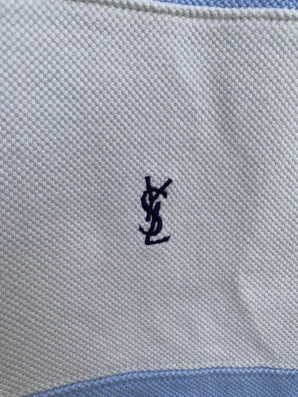 Saint Laurent Paris YSL Crewneck Pique Striped Size US L / EU 52-54 / 3 - 3 Thumbnail