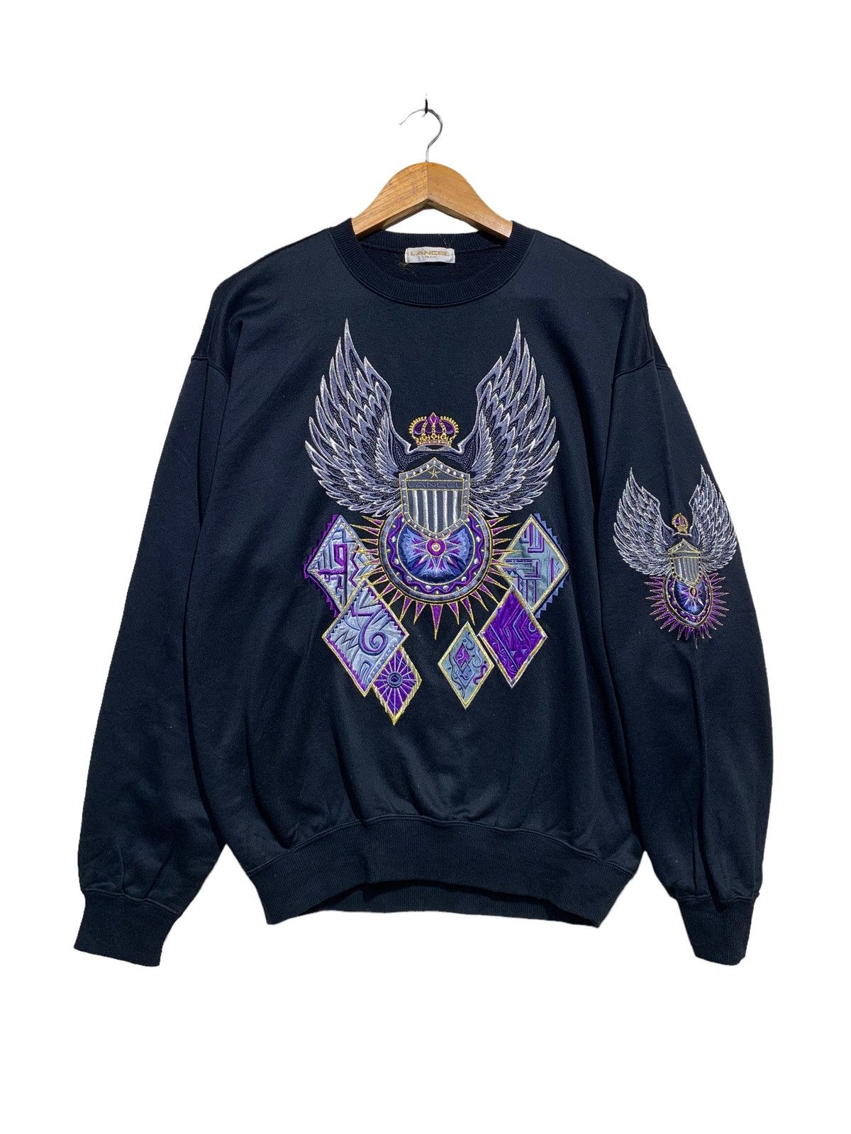 Lancel LANCEL CREWNECK SWEATSHIRT EMROIDERED LOGO Size US M / EU 48-50 / 2 - 1 Thumbnail