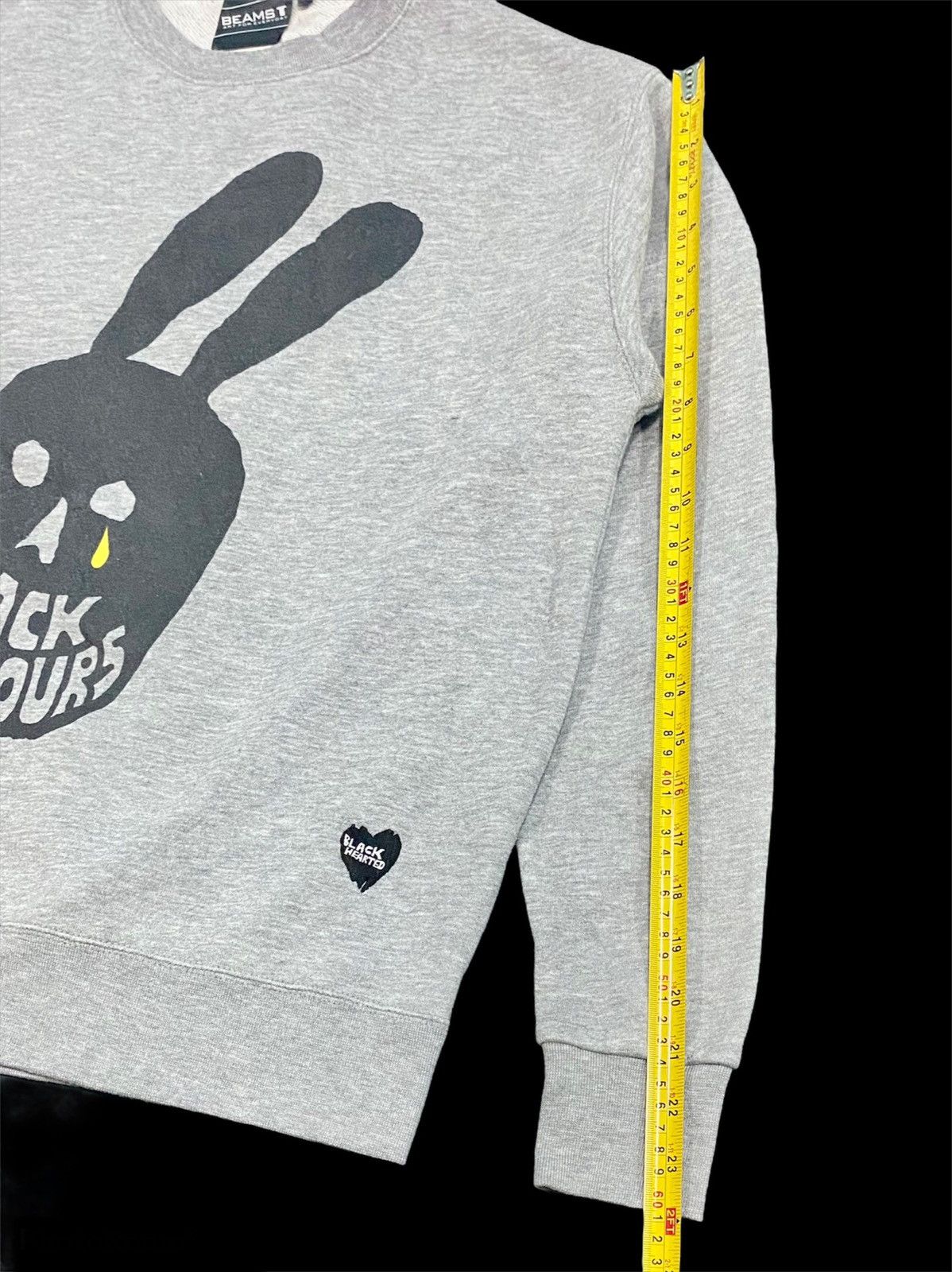 Beams Plus × Japanese Brand SWEATSHIRT BLACK HEARTED BIG LOGO by BEAMS Size US S / EU 44-46 / 1 - 10 Thumbnail