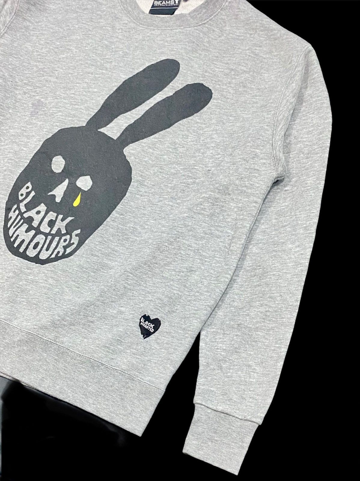 Beams Plus × Japanese Brand SWEATSHIRT BLACK HEARTED BIG LOGO by BEAMS Size US S / EU 44-46 / 1 - 3 Thumbnail