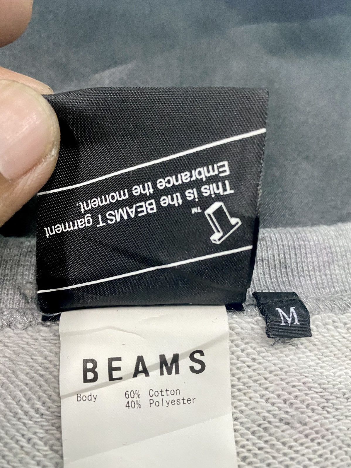 Beams Plus × Japanese Brand SWEATSHIRT BLACK HEARTED BIG LOGO by BEAMS Size US S / EU 44-46 / 1 - 7 Thumbnail