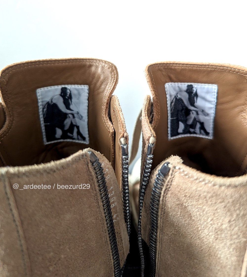 Rick Owens 💥1/1 UNRELEASED DARKFLESH LEATHER HIGH RAMONES Size US 9 / EU 42 - 10 Thumbnail