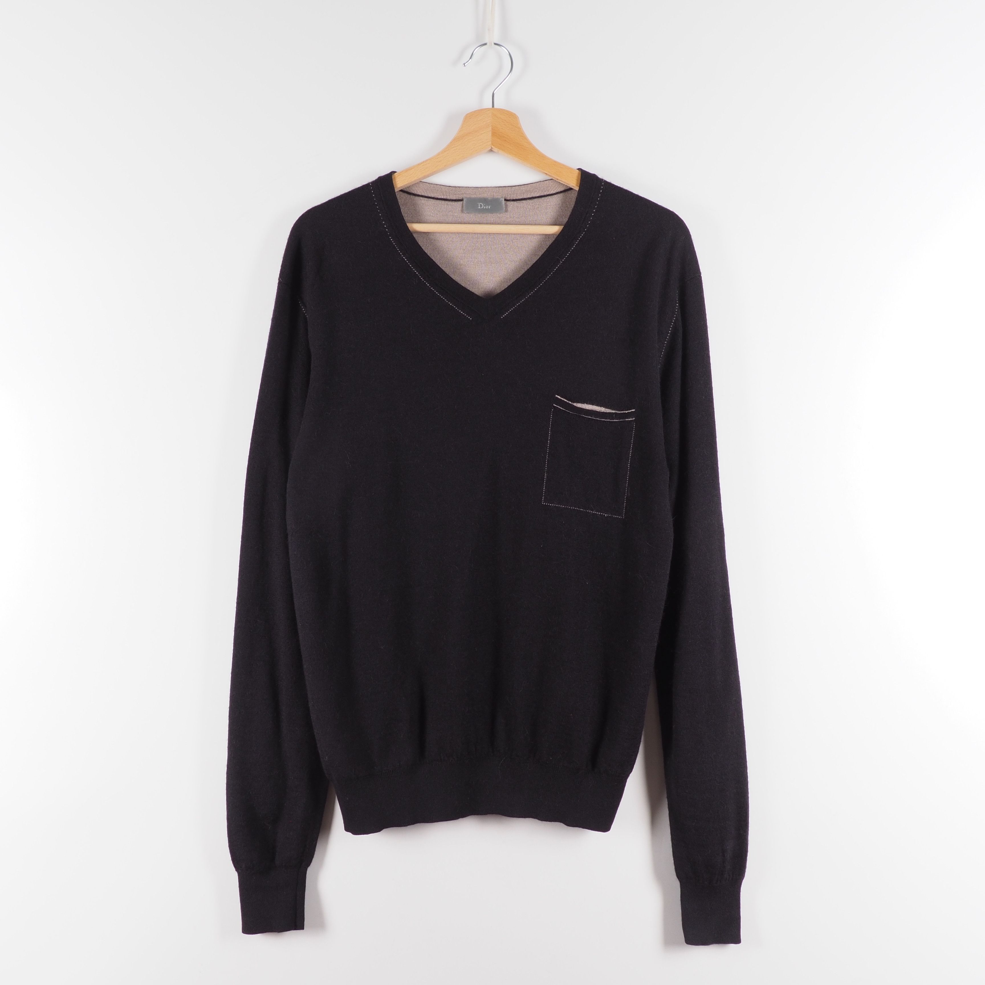Dior Homme Wool V Neck Knit サイズM Dior-Homme-FW-2017-Black-