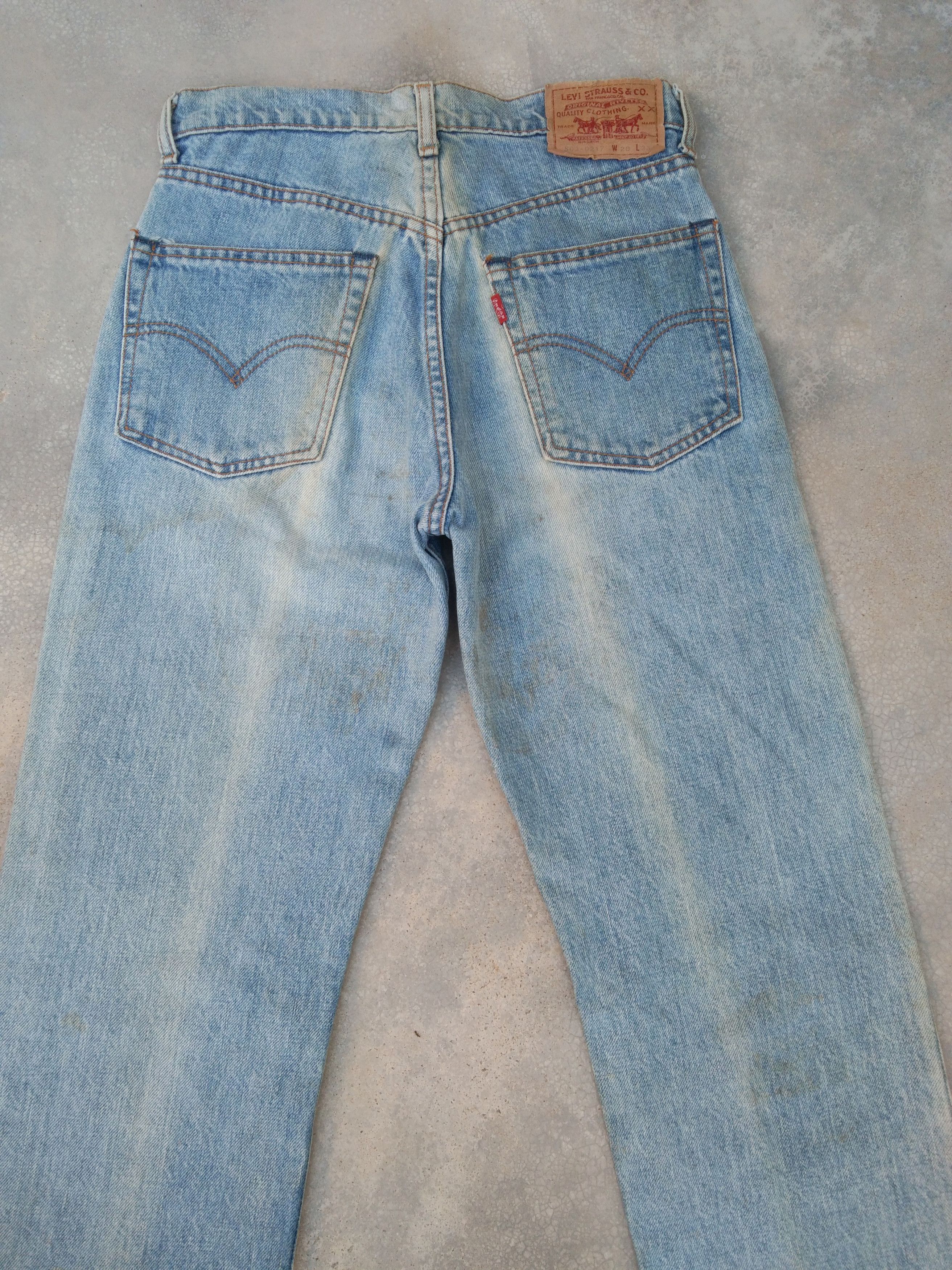 Levi's Vintage Levi's Jeans 503 Sun Faded Distressed Denim 28x33 Size US 28 / EU 44 - 3 Thumbnail
