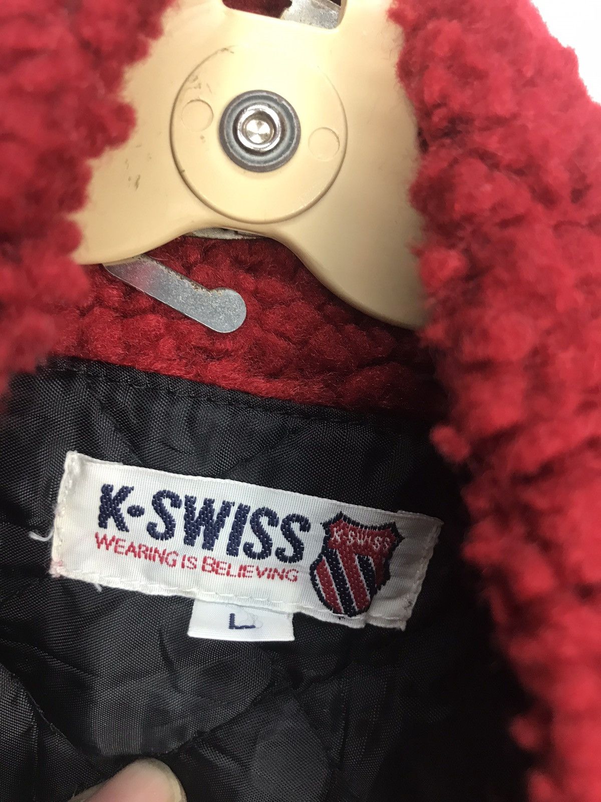 Other K.Swiss deep pile fleece printed zipper jacket Size US L / EU 52-54 / 3 - 3 Thumbnail