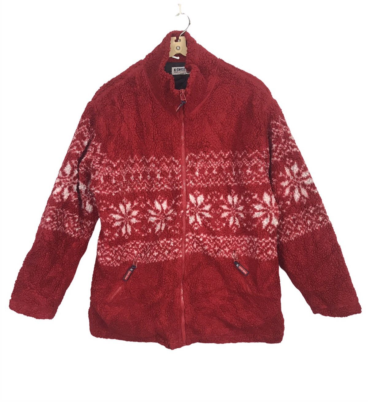 Other K.Swiss deep pile fleece printed zipper jacket Size US L / EU 52-54 / 3 - 1 Thumbnail
