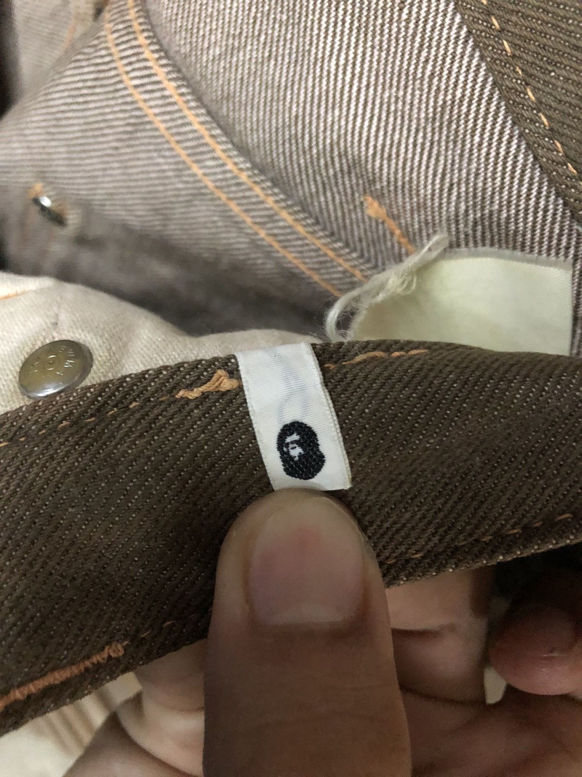 Bape VINTAGE BAPE DENIM BUSY WORKS BUSH SUN FADED PANT JAPAN MADE Size US 29 - 12 Thumbnail