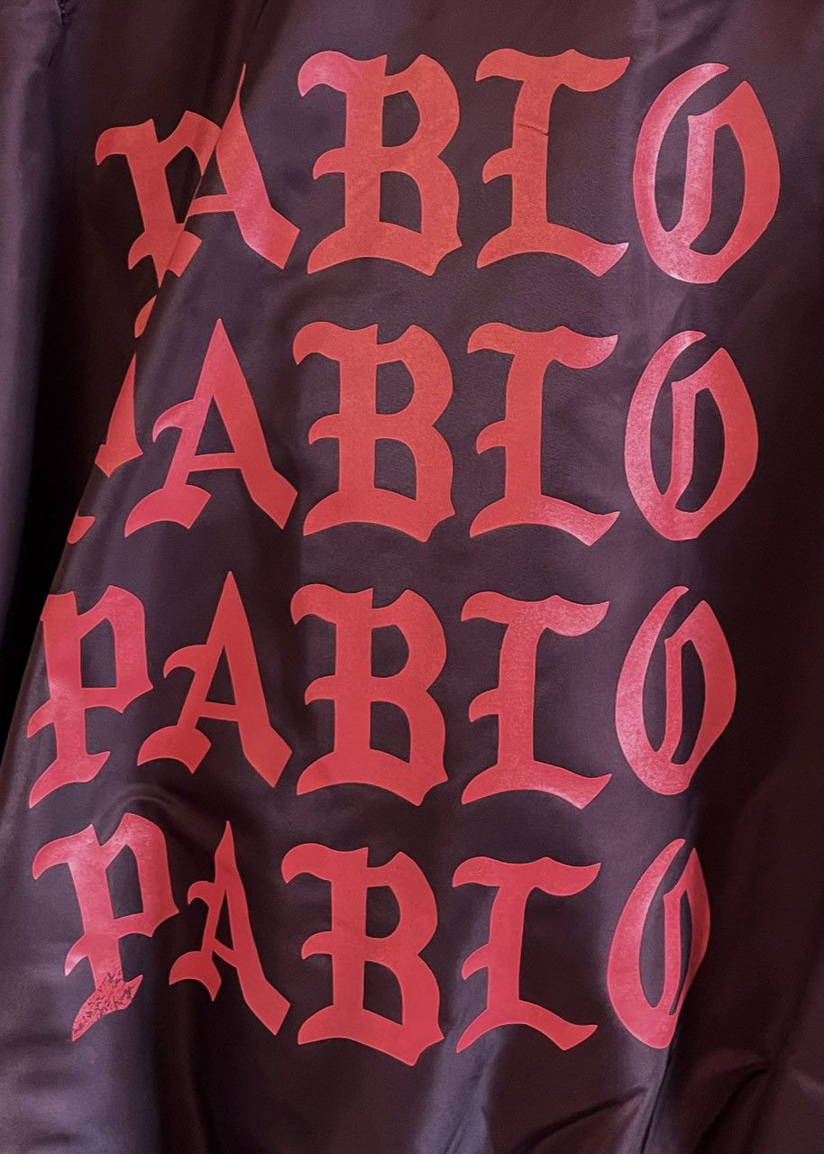 Kanye West The Life Of Pablo Burgundy Bomber Jacket