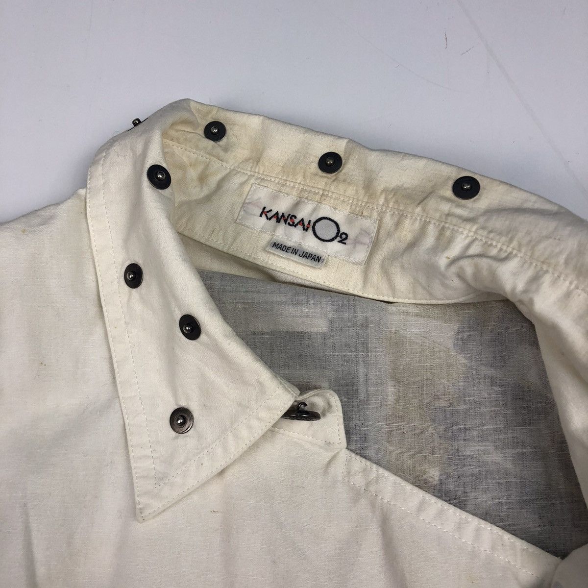 Japanese Brand × Kansai Yamamoto × Vintage Vintage KANSAI dinosaur handprinted art cross zipper jacket Size US S / EU 44-46 / 1 - 7 Thumbnail