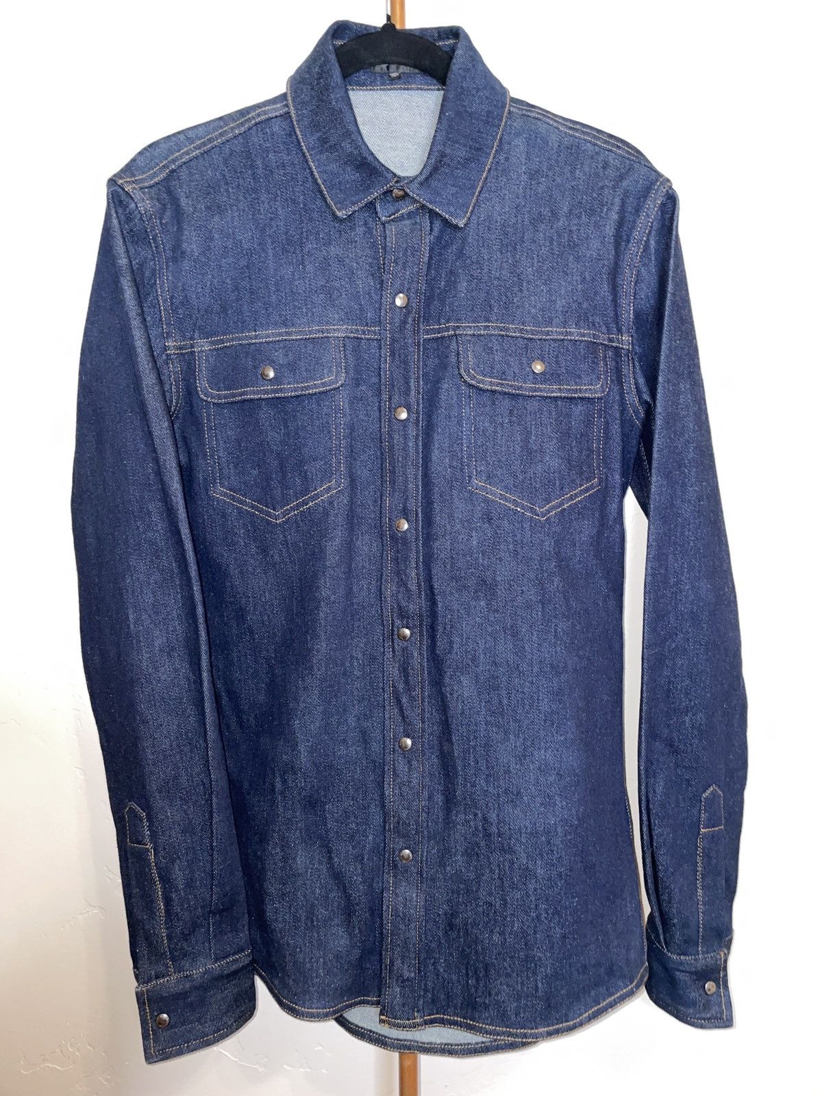 JIL SANDER DENIM Snap Shirt - Like New