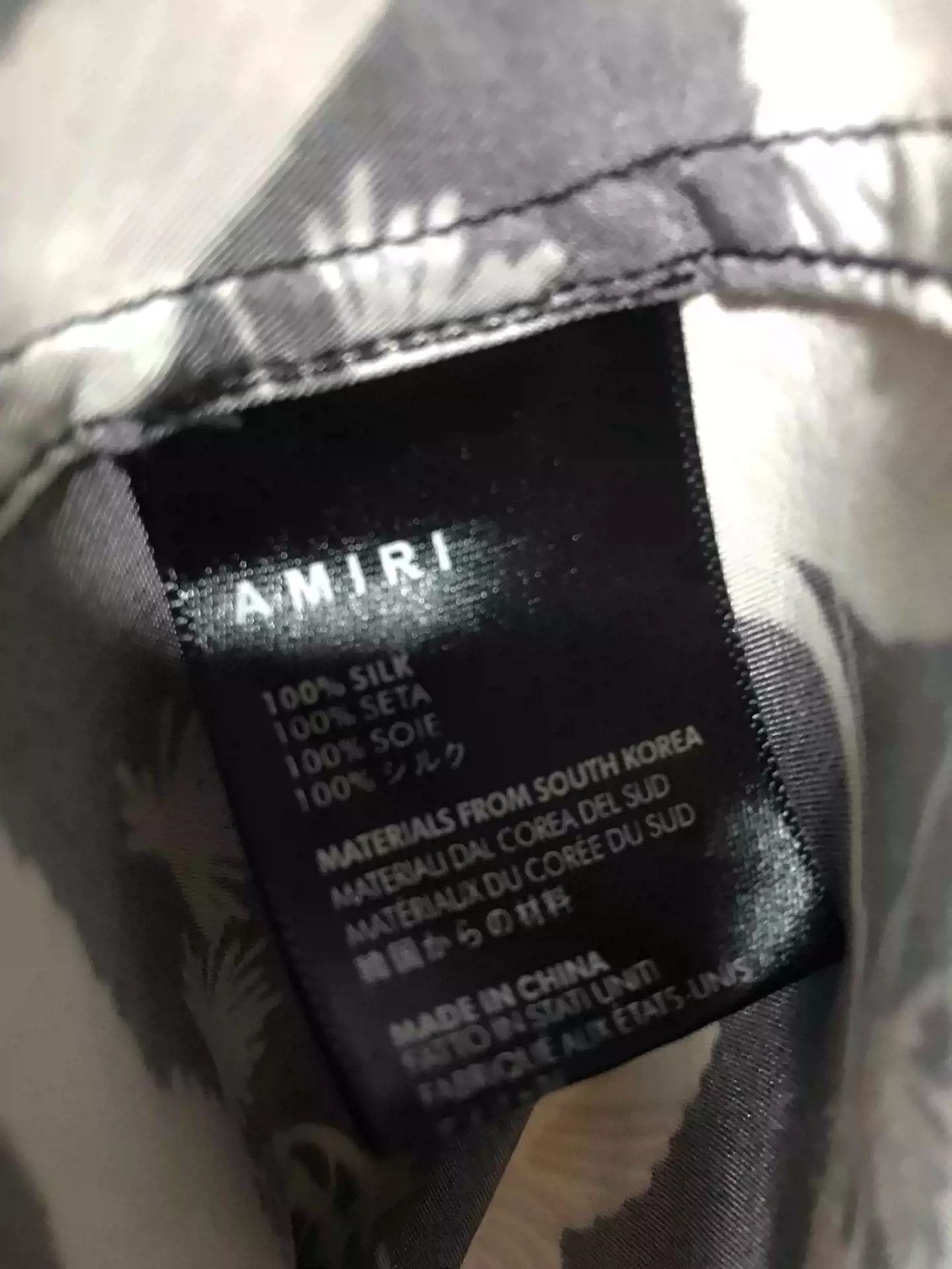 Amiri AMIRI Crane Short Sleeves Shirt Size US M / EU 48-50 / 2 - 5 Thumbnail