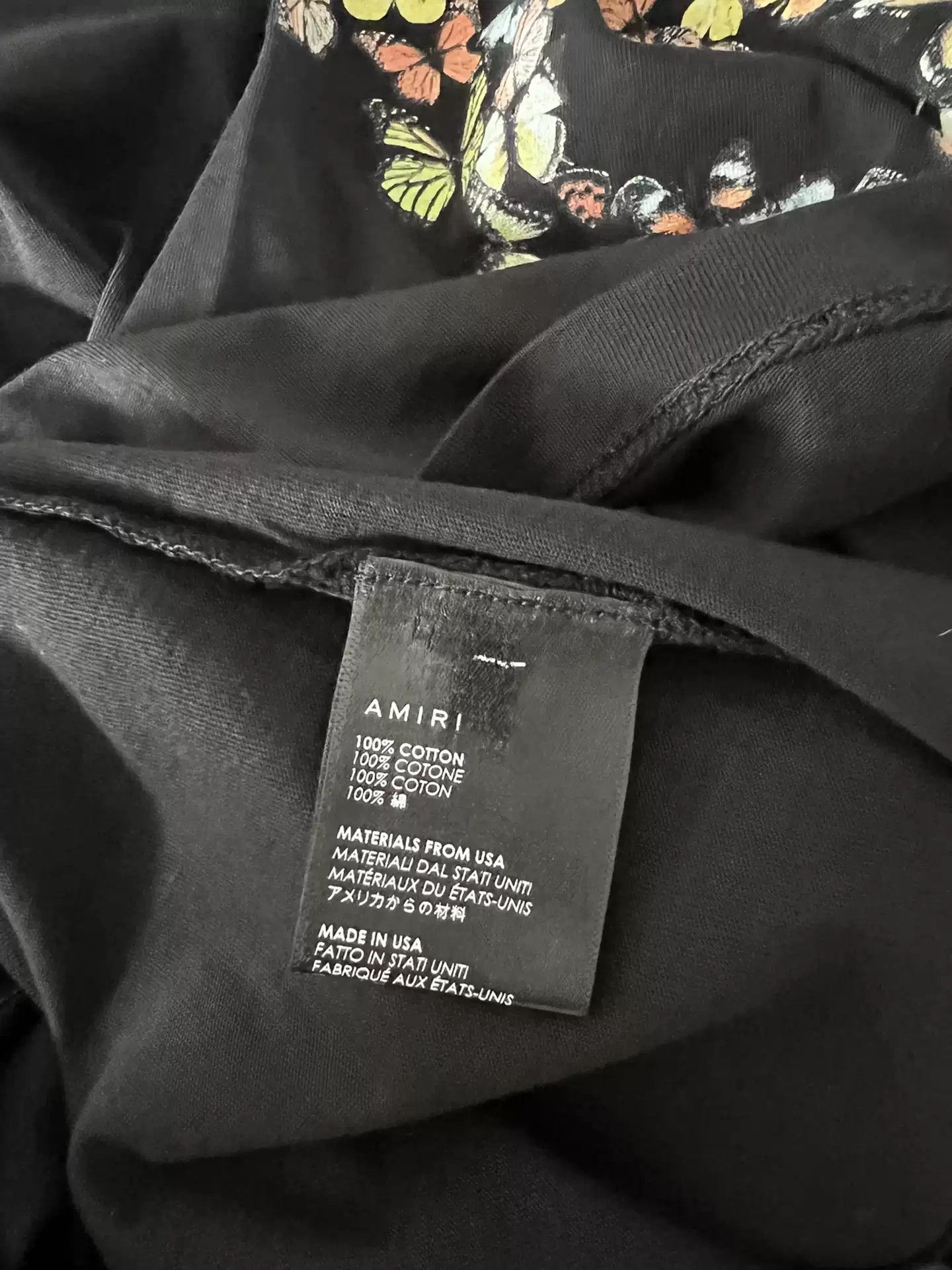 Amiri AMIRI Logo Butterflys Anti War Tee Size US M / EU 48-50 / 2 - 4 Thumbnail