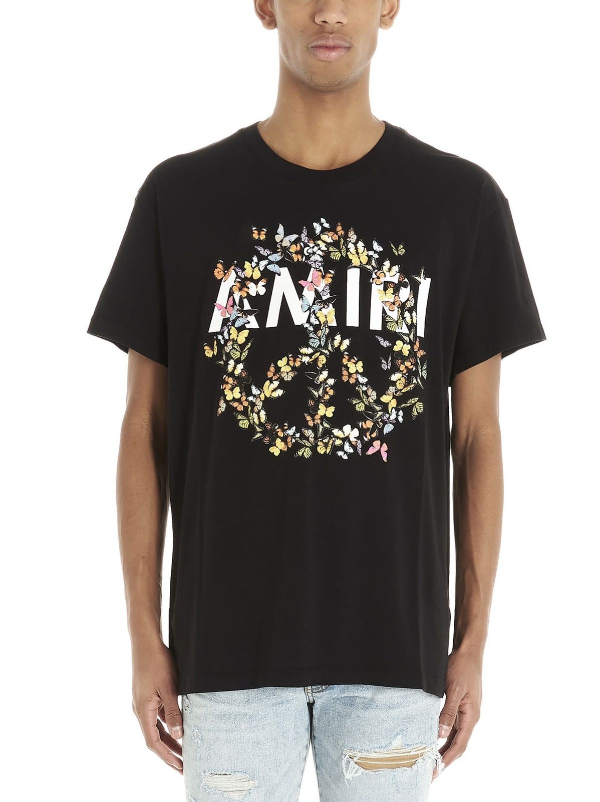 Amiri AMIRI Logo Butterflys Anti War Tee Size US M / EU 48-50 / 2 - 9 Thumbnail