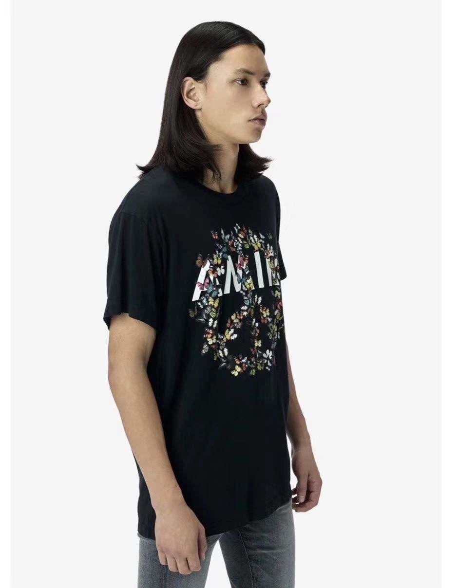 Amiri AMIRI Logo Butterflys Anti War Tee Size US M / EU 48-50 / 2 - 10 Thumbnail